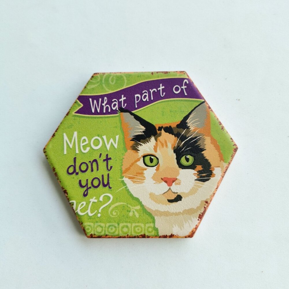 Charming Calico Cat Pet-Themed Coaster